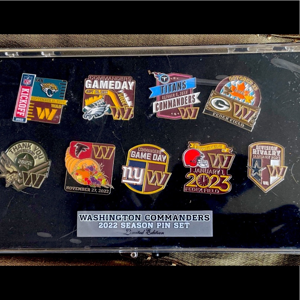 2022 Washington Commanders Season Pin Set ♥️